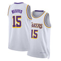 Los Angeles L #15 Reaves Player Basketball Sleeveless White Jersey Austin For Adult Youth