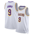 Los Angeles L #9 James Player Basketball Sleeveless White Jersey Bronny For Adult Youth
