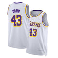 Los Angeles L #43 Carr Player Basketball Sleeveless White Jersey Cameron For Adult Youth