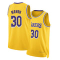 Los Angeles L #30 Manon Player Basketball Sleeveless Gold Jersey Chris For Adult Youth