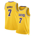 Los Angeles L #7 Hardy Player Basketball Sleeveless Gold Jersey Jaden For Adult Youth