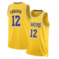 Los Angeles L #12 LaRavia Player Basketball Sleeveless Gold Jersey Jake For Adult Youth