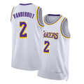 Los Angeles L #2 Vanderbilt Player Basketball Sleeveless White Jersey Jarred For Adult Youth