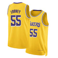 Los Angeles L #55 Looney Player Basketball Sleeveless Gold Jersey Kevon For Adult Youth