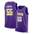 Los Angeles L #55 Looney Player Basketball Sleeveless Purple Jersey Kevon For Adult Youth