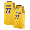 Los Angeles L #77 Doncic Player Basketball Sleeveless Gold Jersey Luka For Adult Youth