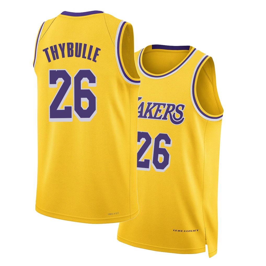Los Angeles L #26 Thybulle Player Basketball Sleeveless Gold Jersey Matisse For Adult Youth