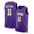Los Angeles L #11 Williams Player Basketball Sleeveless Purple Jersey Ziaire For Adult Youth