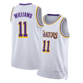 Los Angeles L #11 Williams Player Basketball Sleeveless White Jersey Ziaire For Adult Youth