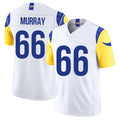 Los Angeles R #66 Murray Player Football V Neck Short Sleeve White Jersey Bill For Men Youth Women Gift