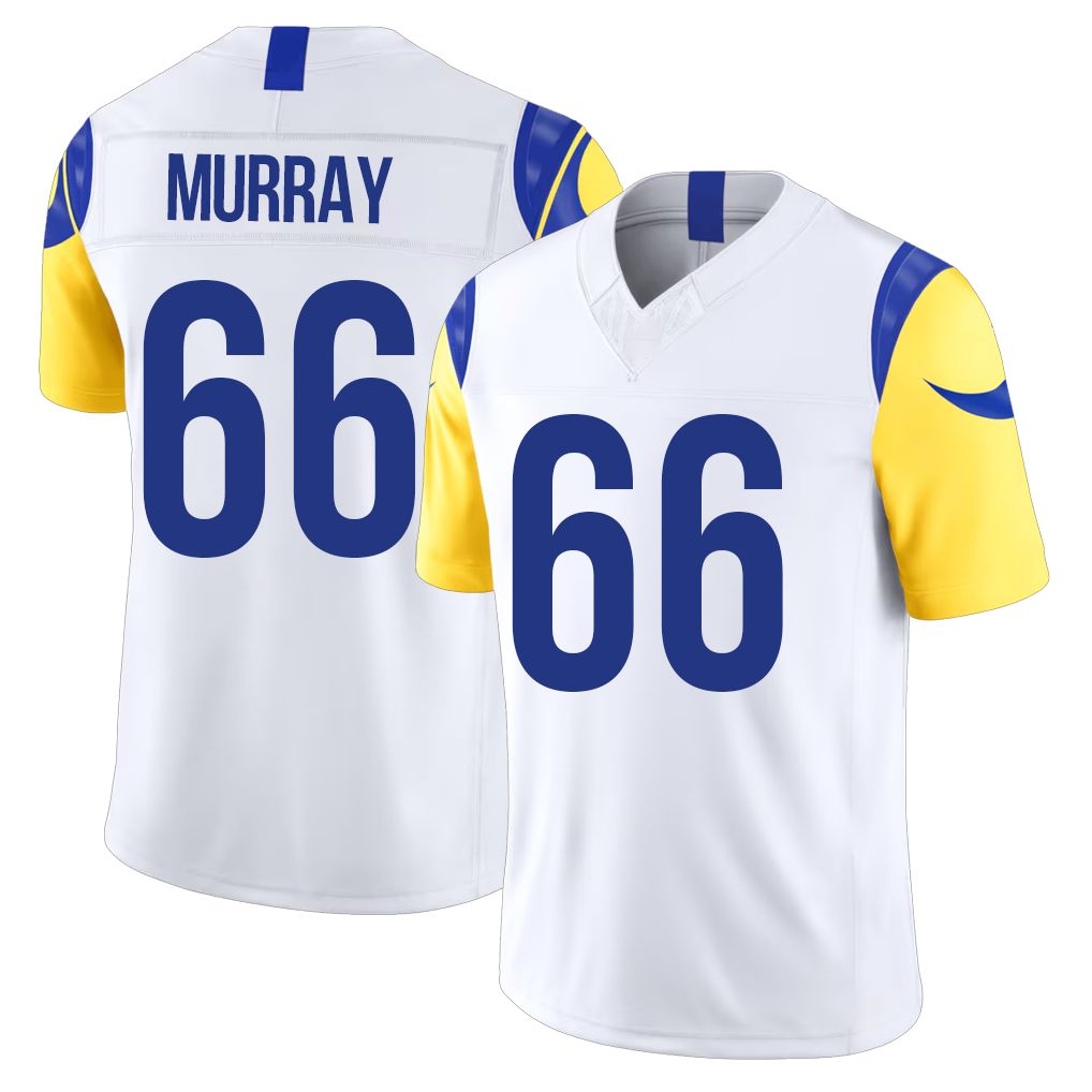 Los Angeles R #99 Donald Player Football V Neck Short Sleeve White Jersey Aaron For Men Youth Women Gift
