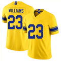 Los Angeles R #23 Williams Player Football V Neck Short Sleeve Gold Jersey Kyren For Men Youth Women Gift
