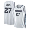 Memphis #27 Boozer Player Basketball Sleeveless White Jersey Cameron For Adult Youth