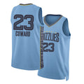 Memphis #23 Coward Player Basketball Sleeveless Blue Jersey Cedric For Adult Youth