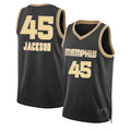 Memphis #45 Jackson Player Basketball Sleeveless Black Jersey GG For Adult Youth