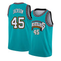 Memphis #45 Jackson Player Basketball Sleeveless Green Jersey GG For Adult Youth
