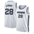 Memphis #28 Stewart Player Basketball Sleeveless White Jersey Isaiah For Adult Youth