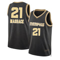 Memphis #21 Mashack Player Basketball Sleeveless Black Jersey Jahmai For Adult Youth