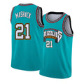 Memphis #21 Mashack Player Basketball Sleeveless Green Jersey Jahmai For Adult Youth