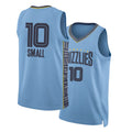Memphis #10 Small Player Basketball Sleeveless Blue Jersey Javon For Adult Youth