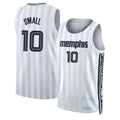 Memphis #10 Small Player Basketball Sleeveless White Jersey Javon For Adult Youth