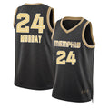 Memphis #24 Murray Player Basketball Sleeveless Black Jersey Kris For Adult Youth