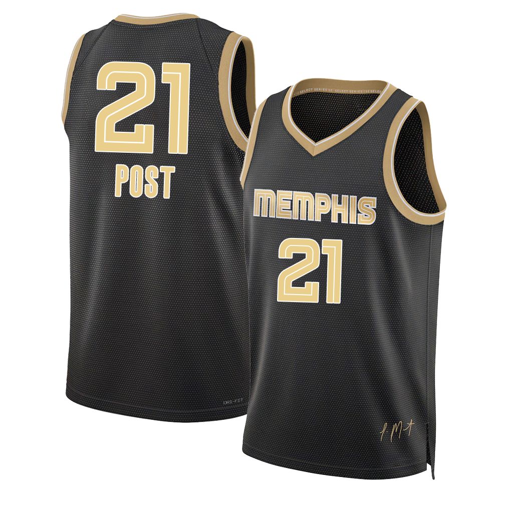 Memphis #21 Post Player Basketball Sleeveless Black Jersey Quinten For Adult Youth