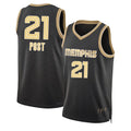 Memphis #21 Post Player Basketball Sleeveless Black Jersey Quinten For Adult Youth