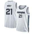 Memphis #21 Post Player Basketball Sleeveless White Jersey Quinten For Adult Youth