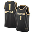Memphis #1 Pippen Jr. Player Basketball Sleeveless Black Jersey Scotty For Adult Youth