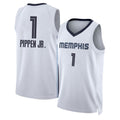 Memphis #1 Pippen Jr. Player Basketball Sleeveless White Jersey Scotty For Adult Youth