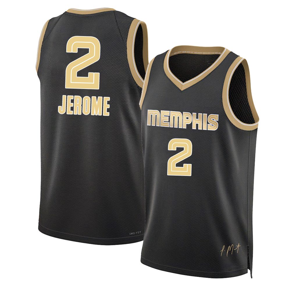 Memphis #2 Jerome Player Basketball Sleeveless Black Jersey Ty For Adult Youth