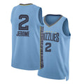 Memphis #2 Jerome Player Basketball Sleeveless Blue Jersey Ty For Adult Youth