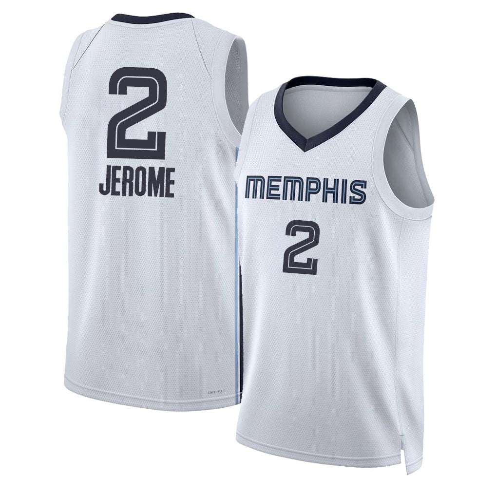 Memphis #2 Jerome Player Basketball Sleeveless White Jersey Ty For Adult Youth
