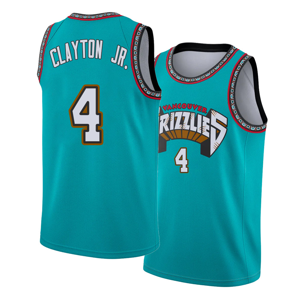 Memphis #4 Clayton Jr. Player Basketball Sleeveless Green Jersey Walter For Adult Youth