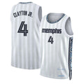 Memphis #4 Clayton Jr. Player Basketball Sleeveless White Jersey Walter For Adult Youth