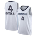 Memphis #4 Clayton Jr. Player Basketball Sleeveless White Jersey Walter For Adult Youth