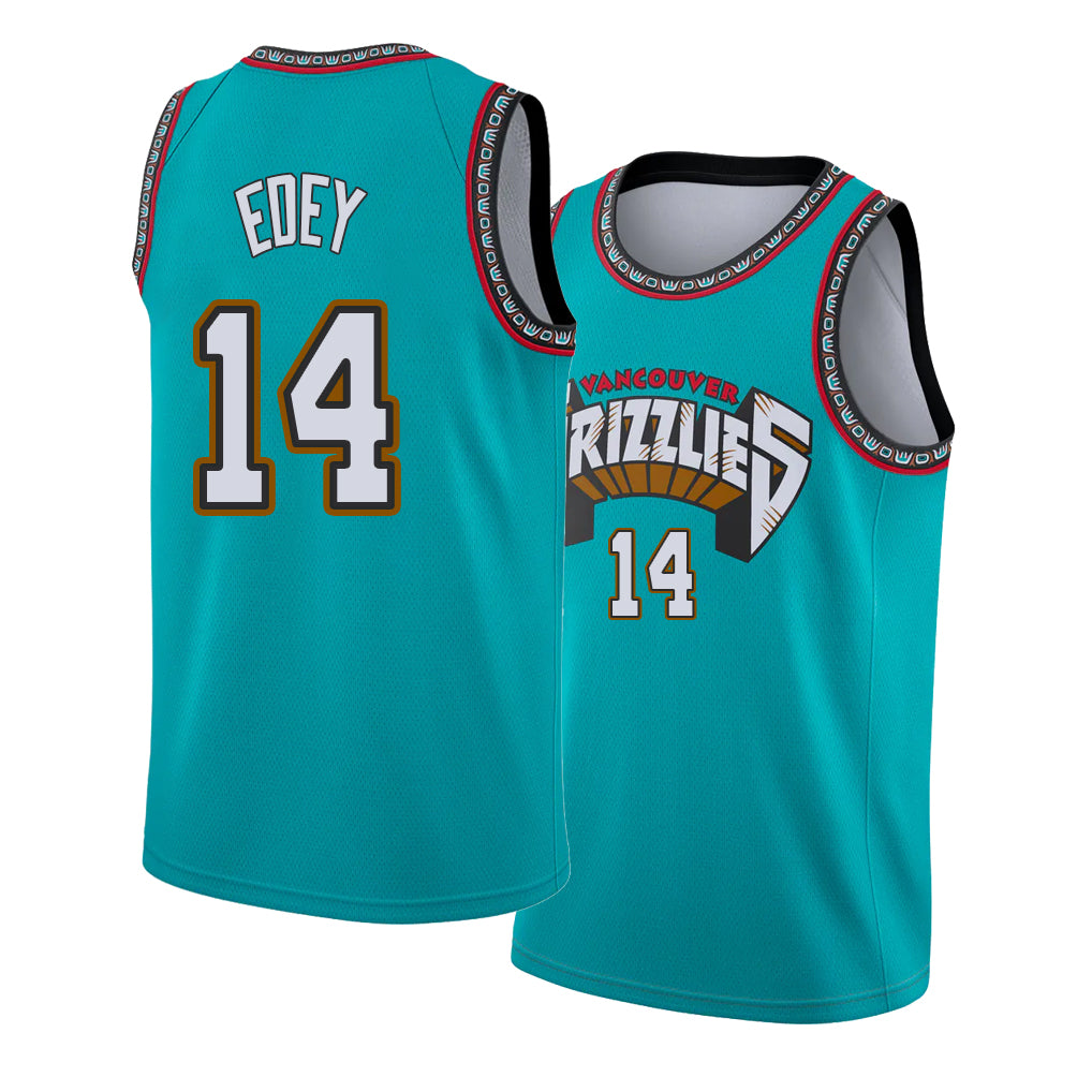 Memphis #14 Edey Player Basketball Sleeveless Green Jersey Zach For Adult Youth