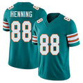 Miami #88 Henning Player Football V Neck Short Sleeve Aqua Jersey A.J. For Men Youth Women Gift