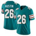 Miami #26 Austin Player Football V Neck Short Sleeve Aqua Jersey Alex For Men Youth Women Gift