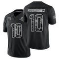 Miami #10 Rodriguez Player Football V Neck Short Sleeve Black Jersey Jacob For Men Youth Women Gift