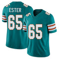 Miami #65 Ester Player Football V Neck Short Sleeve Aqua Jersey James For Men Youth Women Gift