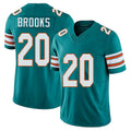 Miami #20 Brooks Player Football V Neck Short Sleeve Aqua Jersey Jordyn For Men Youth Women Gift