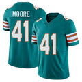 Miami #41 Moore Player Football V Neck Short Sleeve Aqua Jersey Louis For Men Youth Women Gift