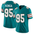 Miami #95 Konga Player Football V Neck Short Sleeve Aqua Jersey Rene For Men Youth Women Gift