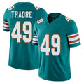 Miami #49 Traore Player Football V Neck Short Sleeve Aqua Jersey Seydou For Men Youth Women Gift
