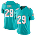 Miami #29 Duck Player Football V Neck Short Sleeve Jersey Aqua Storm For Men Youth Women Gift