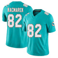 Miami #82 Kacmarek Player Football V Neck Short Sleeve Jersey Aqua Will For Men Youth Women Gift