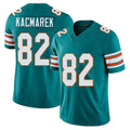 Miami #82 Kacmarek Player Football V Neck Short Sleeve Aqua Jersey Will For Men Youth Women Gift