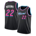 Miami #22 Wiggins Player Basketball Sleeveless Black Jersey Andrew For Adult Youth